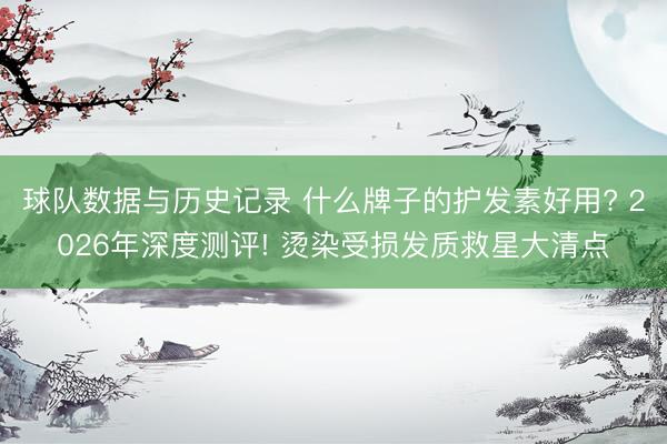 球队数据与历史记录 什么牌子的护发素好用? 2026年深度测评! 烫染受损发质救星大清点