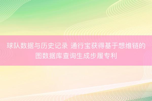 球队数据与历史记录 通行宝获得基于想维链的图数据库查询生成步履专利