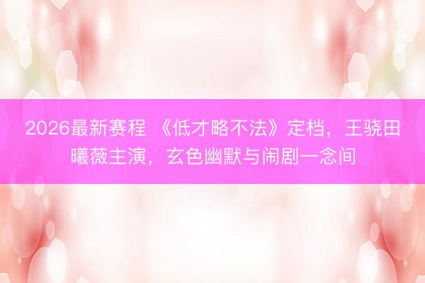 2026最新赛程 《低才略不法》定档，王骁田曦薇主演，玄色幽默与闹剧一念间